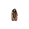 Combinaison Grande Taille dans un style Body string en dentelle avec des détails croisés 